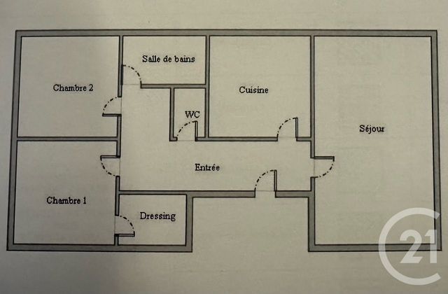 Appartement T3 à vendre - 3 pièces - 70.0 m2 - MONTARGIS - 45 - CENTRE - Century 21 Start Immo